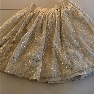 Gold sparkle skirt